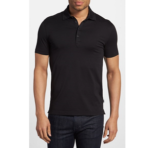 'Sedillo 10' Jersey Polo - Black